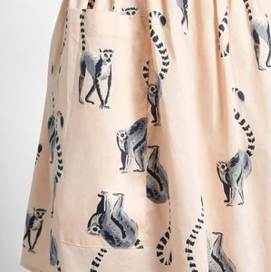 Modcloth Lemur Babydoll Dress